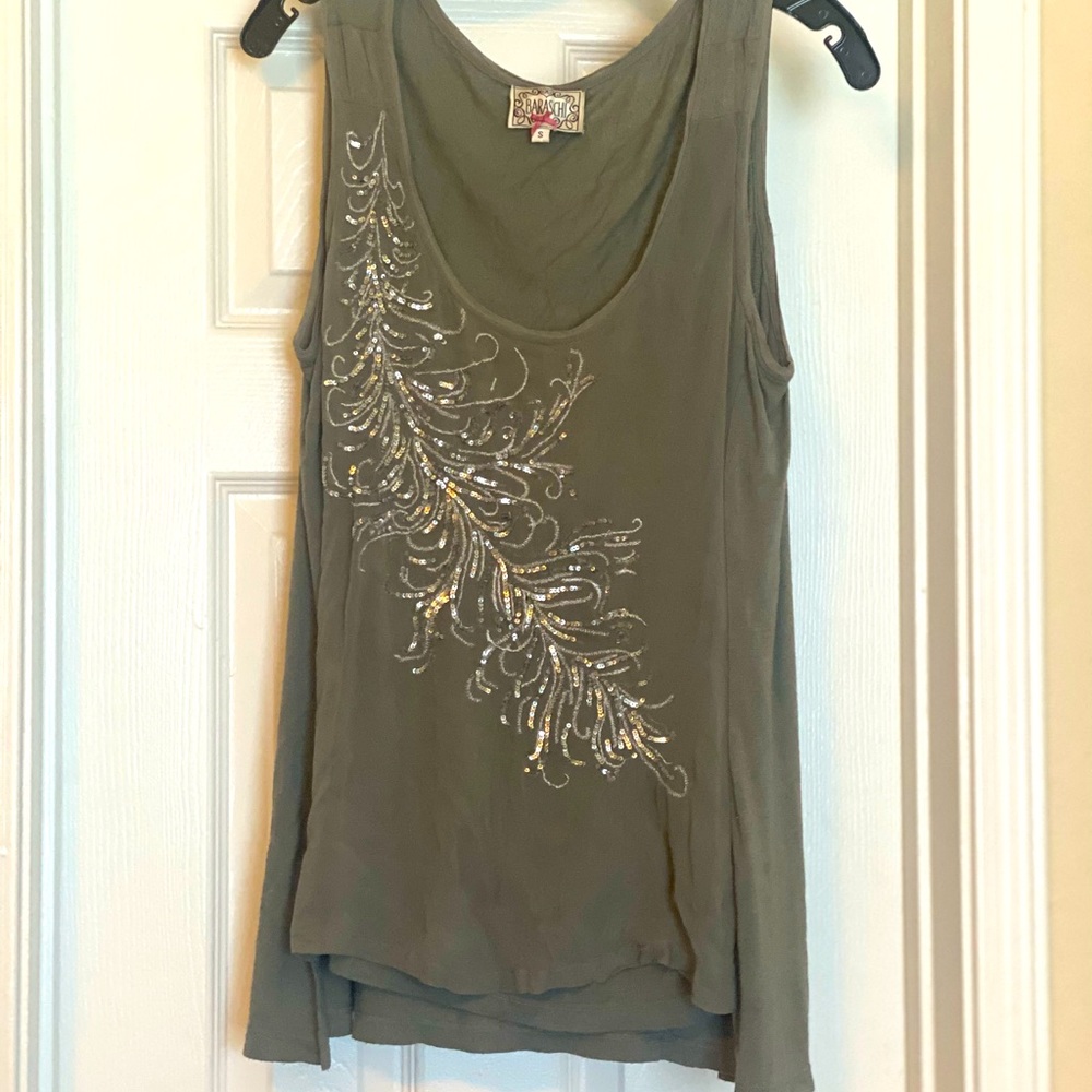 Anthropologie Baraschi Sequin Embellished Top - S